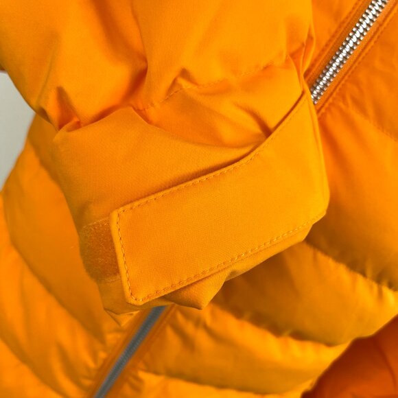 Helly Hansen Orange/White Insulated Ski Jacket RECCO Life Pocket Snow Skirt -M - Picture 7 of 16